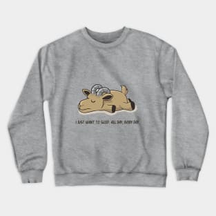 Lazy goat Crewneck Sweatshirt